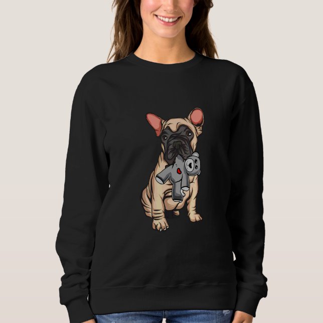 Bulldog Plush Toy Sweatshirt (Vorderseite)