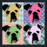 Bulldog Pop Art Print Poster<br><div class="desc">Bulldog Pop Art Print</div>