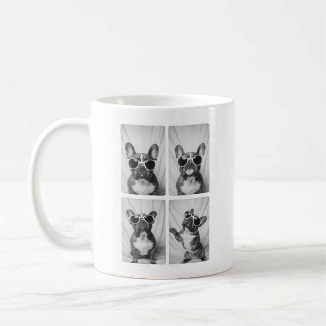 Bulldog-Portrait Kaffeetasse (Links)