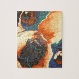 Bulldog-Portrait Puzzle