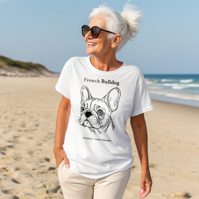 Bulldog-Portrait Tri-Blend Shirt (Von Creator hochgeladen)