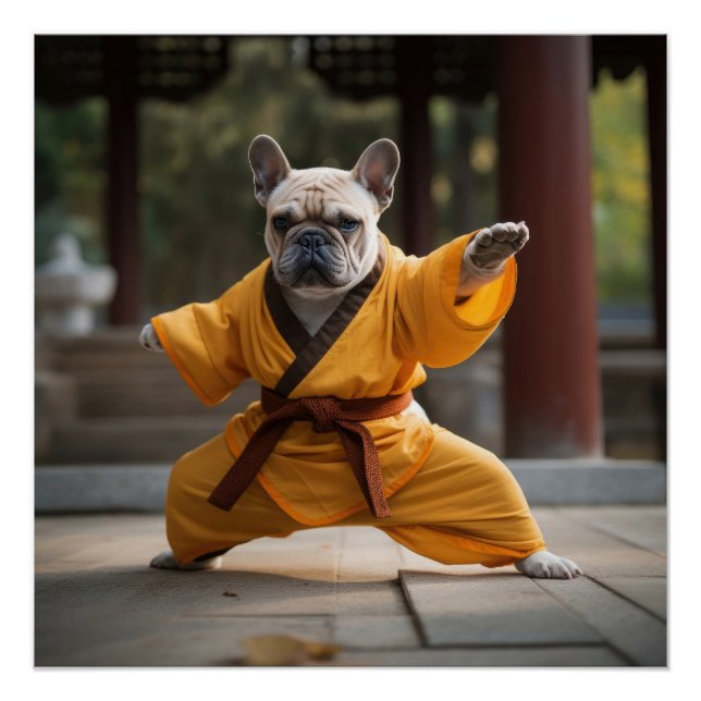 Bulldog, Poster, Shaolin, Kung Fu, Kampfsport Poster (Vorderseite)