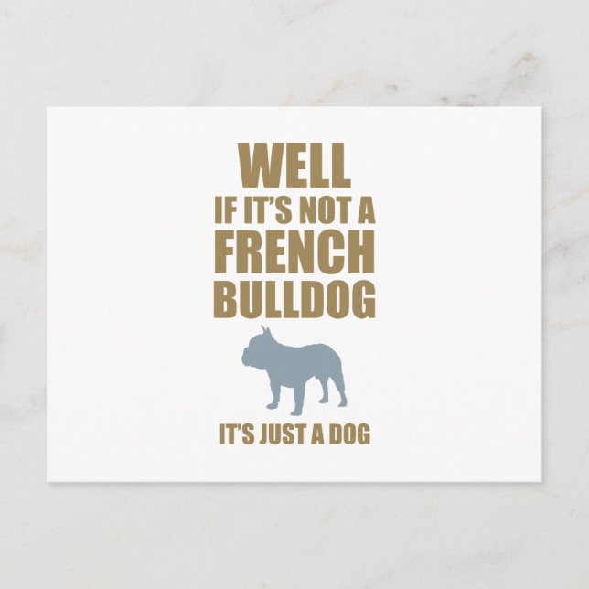 Bulldog Postkarte (Vorderseite)
