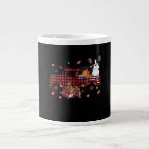 Bulldog Pumpkin Truck Erntedank Halloween Jumbo-Tasse