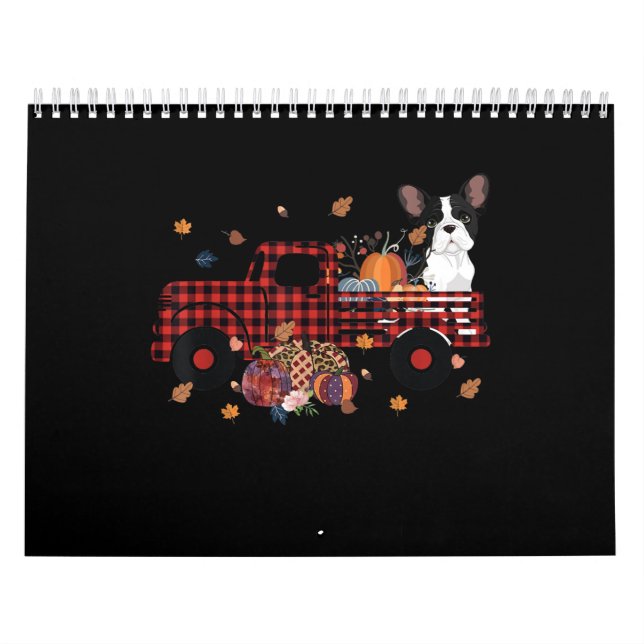 Bulldog Pumpkin Truck Erntedank Halloween Kalender (Titelbild)