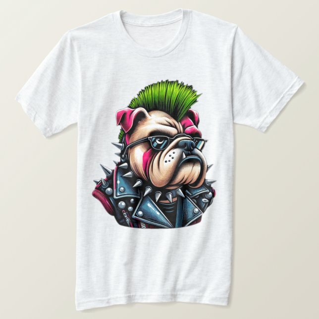 BULLDOG-PUNK ROCK 12 T-Shirt (Design vorne)