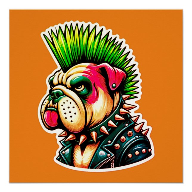 BULLDOG PUNK ROCKER 2 POSTER (Vorderseite)