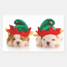 BULLDOG PUPPIES ALS ELVES CUSTOM STICKER