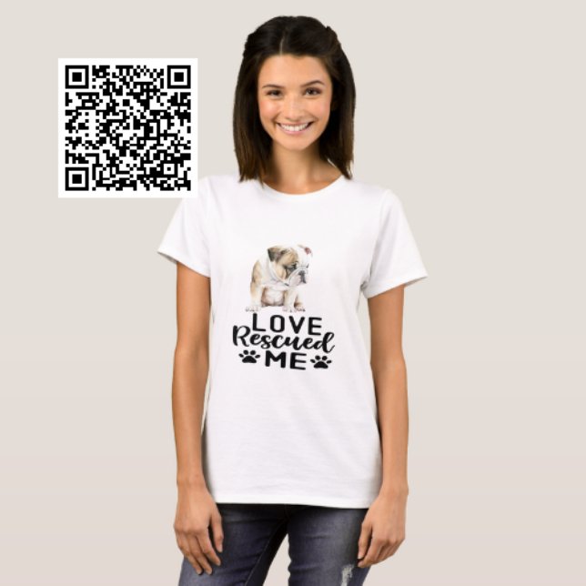 Bulldog Puppy-Liebe rettet mich T-Shirt (Von Creator hochgeladen)