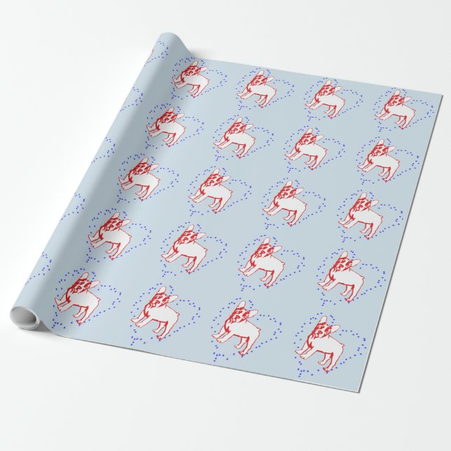 Bulldog Puppy Paper Geschenkpapier (Ungerollt)