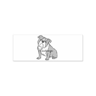 Bulldog-Rasse Thunder_Cove Gummistempel