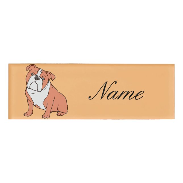Bulldog-Rasse Thunder_Cove Namenschild (Vorderseite)