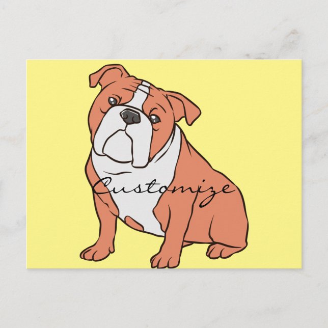 Bulldog-Rasse Thunder_Cove Postkarte (Vorderseite)
