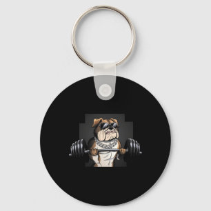 Bulldog Ratte Gewichtheben Bodybuilding Fitness Pa Schlüsselanhänger