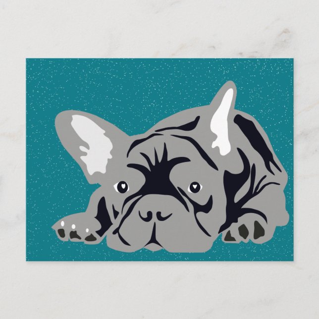 Bulldog rein postkarte (Vorderseite)