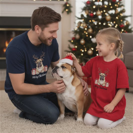 Bulldog Reindeer - English Bulldog T-Shirt