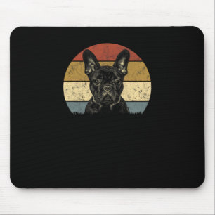 Bulldog Retro Vintag 60er 70er Fun Frenchie Lieben Mousepad