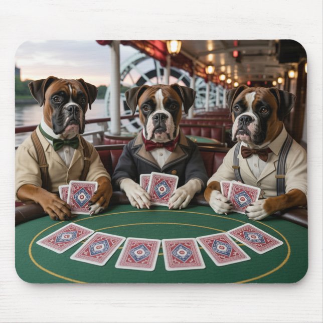 Bulldog Riverboat Gambler Mousepad (Vorne)