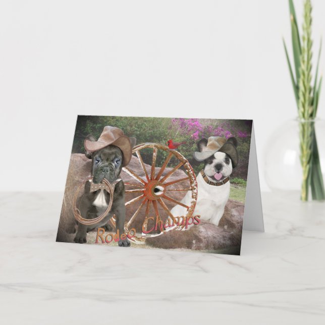Bulldog Rodeo Champs Karte (Vorderseite)