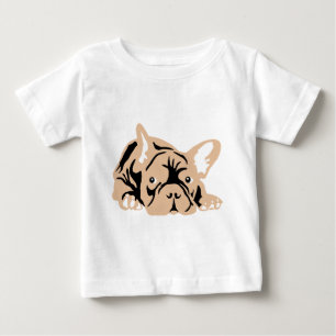 Bulldog-Rose Baby T-shirt