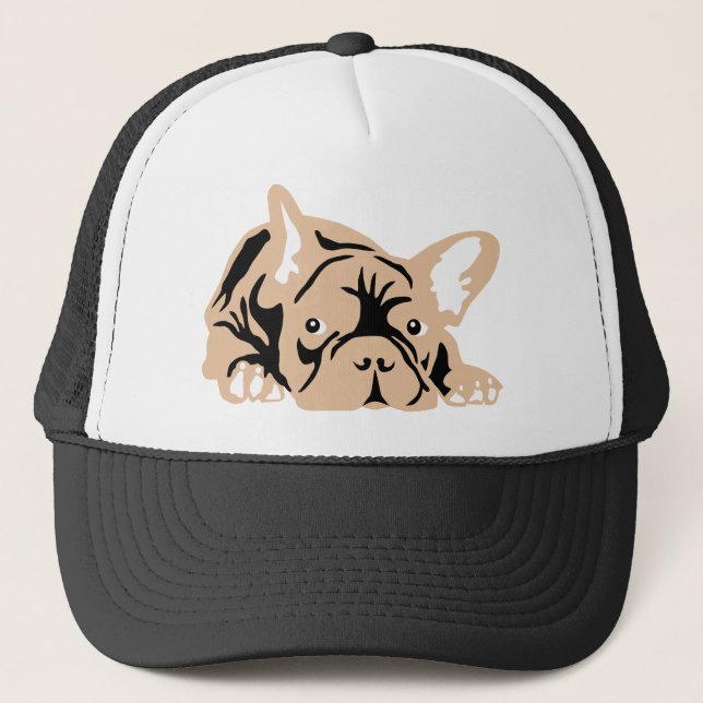 Bulldog-Rose Truckerkappe (Vorderseite)