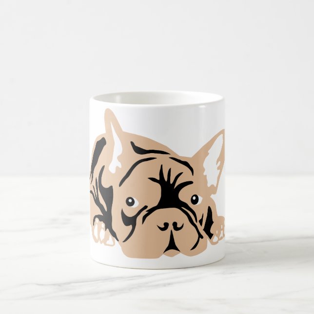 Bulldog-Rose Verwandlungstasse (Mittel)