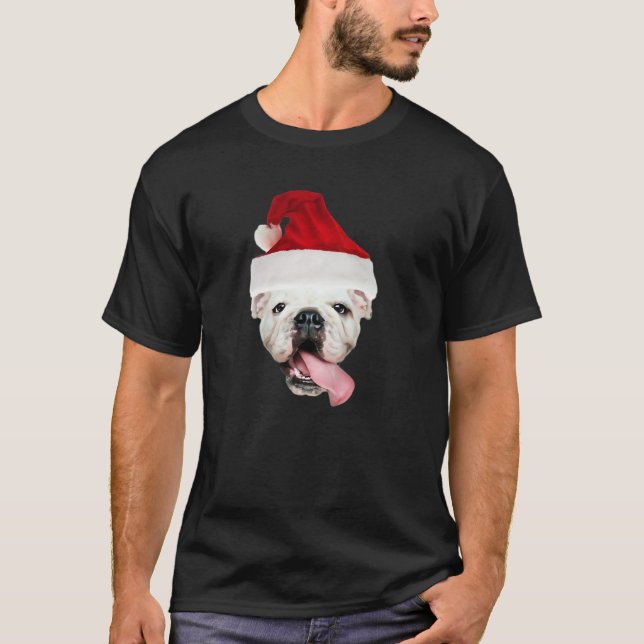 Bulldog Santa Essential T-Shirt (Vorderseite)