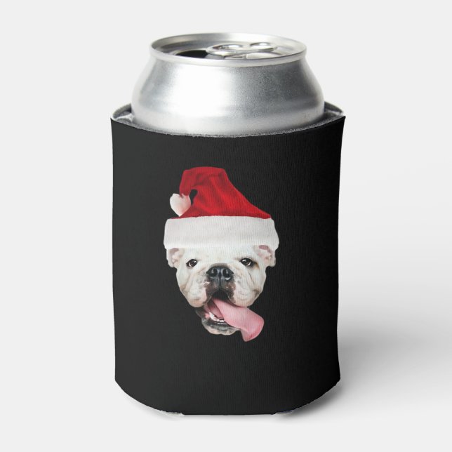 Bulldog Santa Essential T - Shirt Dosenkühler (Kanne Vorderseite)