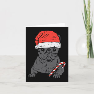 Bulldog Santa Frenchie Hund Weihnachten Weihnachte Karte