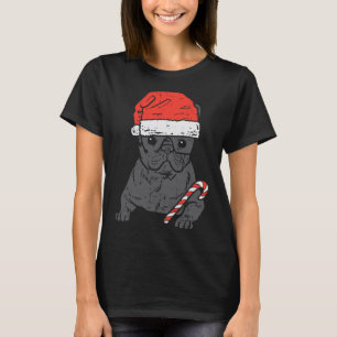 Bulldog Santa Frenchie Hund Weihnachten Weihnachte T-Shirt