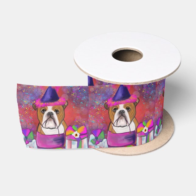Bulldog Satinband (Spule)