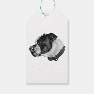 Bulldog-Schattiertes Geschenk-Tag Geschenkanhänger