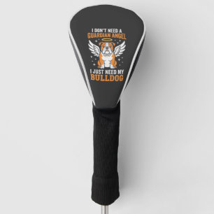 Bulldog-Schutzengel-Hund Golf Headcover