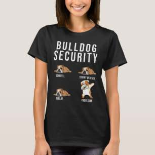 Bulldog Security English Bulldog Hund Niedliches T T-Shirt