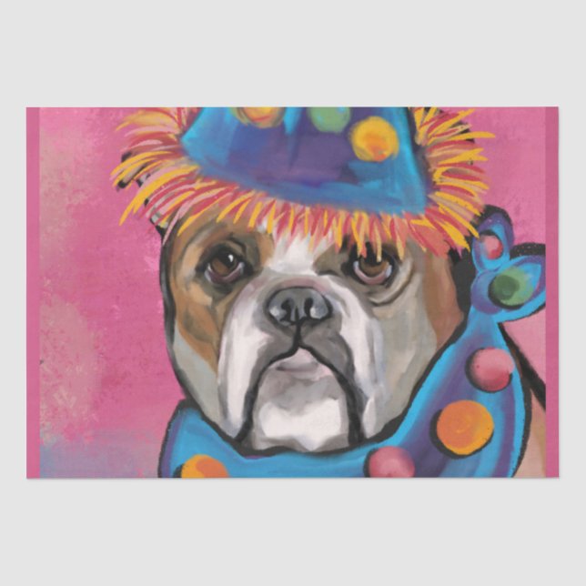 Bulldog Seidenpapier (Vorderseite)