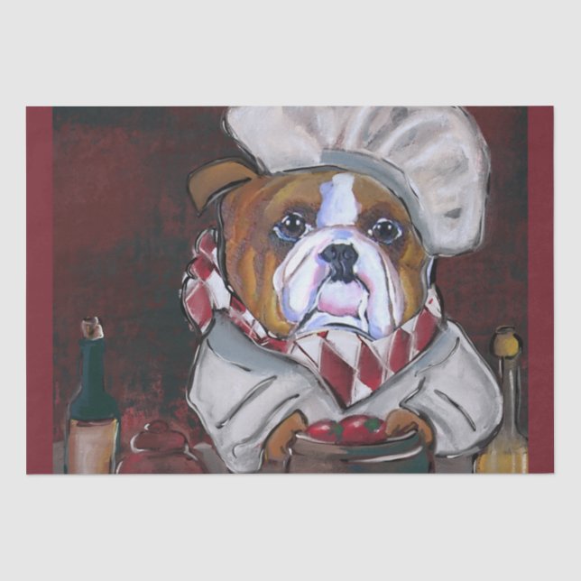 Bulldog Seidenpapier (Vorderseite)