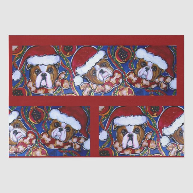 Bulldog Seidenpapier (Vorderseite)