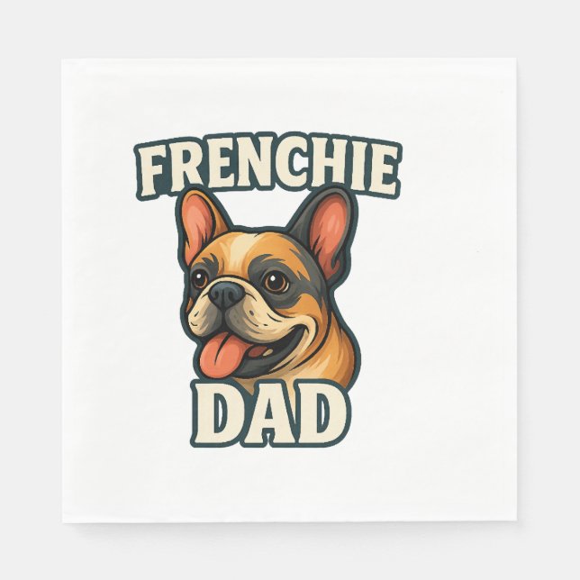 Bulldog Serviette (Vorderseite)