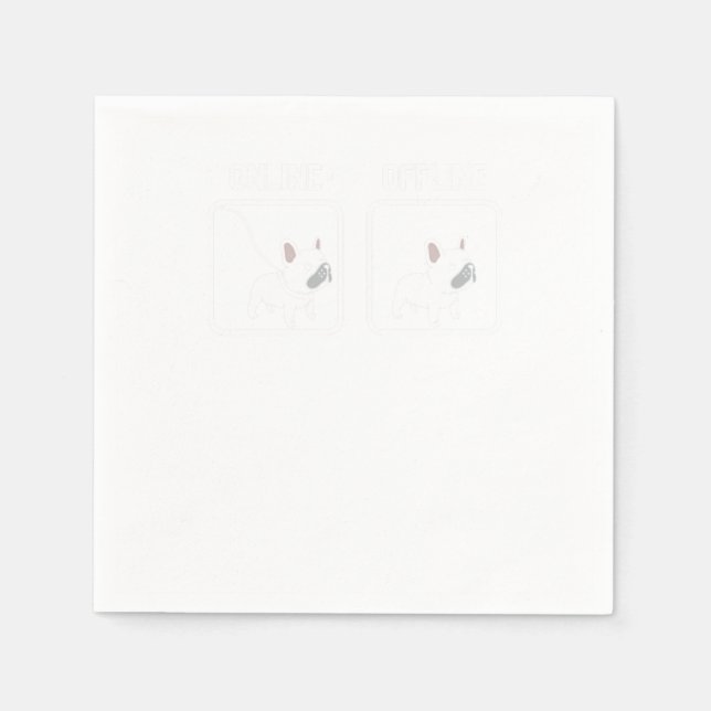 Bulldog Serviette (Vorderseite)