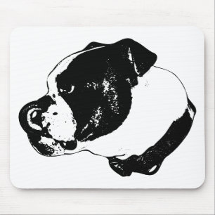 Bulldog-Side-Leck-Schreibtischunterlage Mousepad