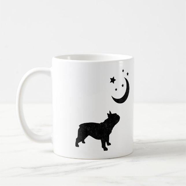 Bulldog-Silhouette Kaffeetasse (Links)