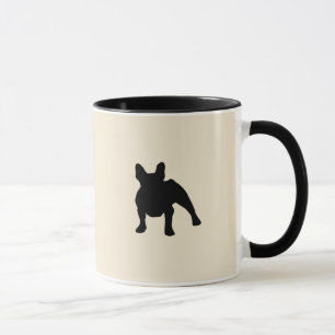 Bulldog-Silhouette Tasse