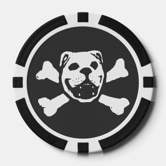 BULLDOG SKULL (von Bulldog Haven NW) Poker Chip (Vorderseite)