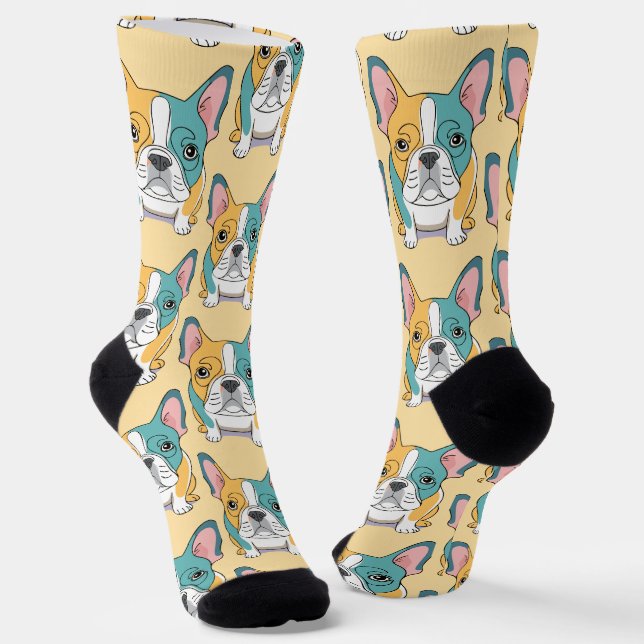 Bulldog Socken (Gewinkelt)