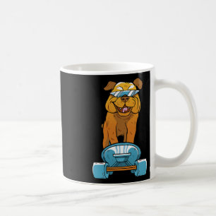 Bulldog Spaß Skateboarding Französische Bulldogge  Kaffeetasse