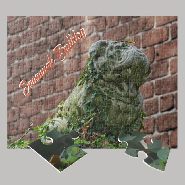 Bulldog Statue Savannah GA Fotografy Puzzle (Von Creator hochgeladen)