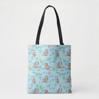 Bulldog-Taschentuch Airy Spring Floral Hunde Liebh