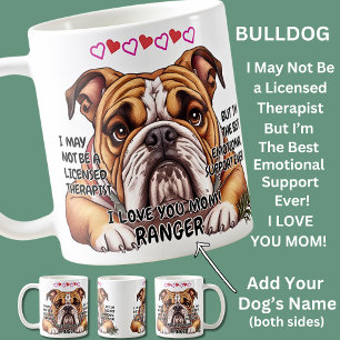 Bulldog-Tasse, Dog hinzufügen, Text ändern Kaffeetasse