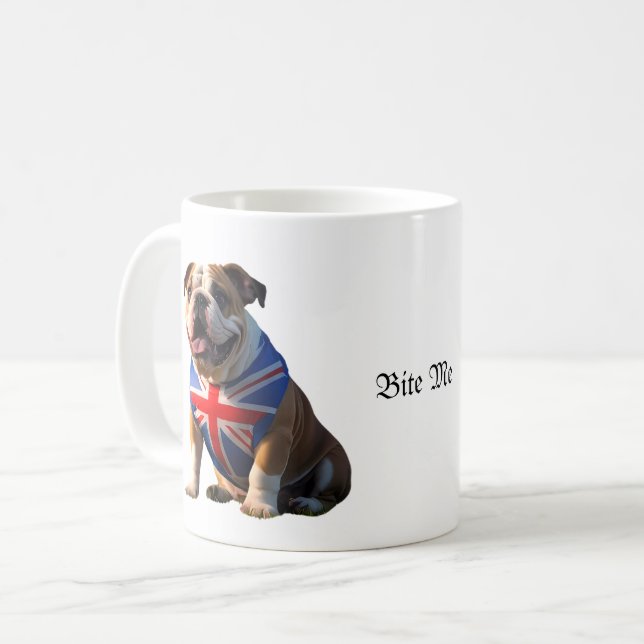 Bulldog-Tasse Kaffeetasse (Vorderseite Links)