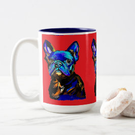 Bulldog-Tasse Zweifarbige Tasse